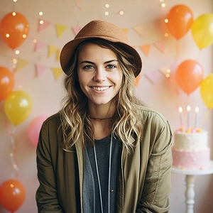 Add birthday background to Photo